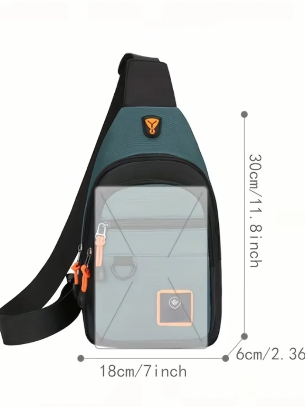 Casual Men's Crossbody Bag Oxford Cloth Waterproof Material